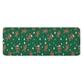 thumbnail image 1 of Green Christmas Gingerbread Man Pattern Kitchen Rug Mat,Kitchen Runner Rugs Non Skid Washable,Decorative Kitchen Floor Mats for Kitchen,Sink,Laundry,17"x47.2", 1 of 7