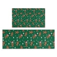 thumbnail image 1 of Green Christmas Gingerbread Man Pattern Kitchen Rugs Sets Of 2,Anti Fatigue Kitchen Mat Rugs Non Slip Washable,Decorative Kitchen Floor Mats for Kitchen,Sink,Laundry,17"x30"+17"x47", 1 of 7