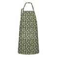 thumbnail image 1 of Green Christmas Gingerbread and Tree Apron-Garden Aprons for Women with Pockets-Cotton Linen Waterproof Kitchen Cooking Gardening Aprons Adjustable for Kitchen,Cooking,BBQ and Salon 32"x27", 1 of 7