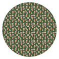 thumbnail image 1 of Green Christmas Gingerbread and Tree Pattern Round Fitted Tablecloth with Elastic Edge,Dining Table Cover Waterproof,Outdoor Round Tablecloth for Camping,Dining,Indoor and Outdoor, 1 of 7