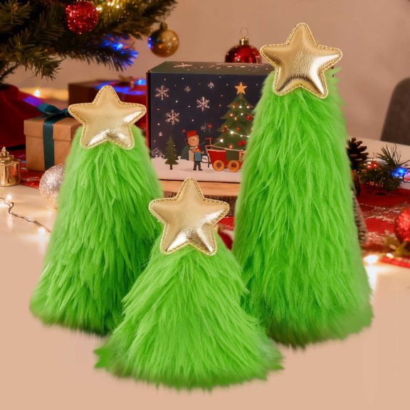 Green Christmas Ornaments Christmas Tree Decorations Holiday Party Props,Gold,Free Size