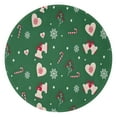 thumbnail image 1 of Green Christmas Pattern Round Blanket,Comfortable Soft Flannel Throw Blanket,All Season,Warm Lightweight Blankets for Sofa Bed Couch Living Room Chair 60"x60", 1 of 5