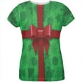 thumbnail image 1 of Green Christmas Present Costume All Over Womens T Shirt Multi SM, 1 of 2