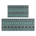 thumbnail image 1 of Green Christmas Reindeer and Snowflake Pattern Kitchen Rugs Sets Of 2,Anti Fatigue Kitchen Mat Rugs Non Slip Washable,Decorative Kitchen Floor Mats for Kitchen,Sink,Laundry,17"x30"+17"x47", 1 of 7
