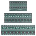 thumbnail image 1 of Green Christmas Reindeer and Snowflake Pattern Kitchen Rugs Sets Of 3,Kitchen Runner Rugs Non Skid Washable,Decorative Kitchen Floor Mats for Kitchen,Sink,Laundry,17"x30"+ 17"x47" + 17"x59", 1 of 6