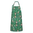 thumbnail image 1 of Green Christmas Santa and Icon Apron-Garden Aprons for Women with Pockets-Cotton Linen Waterproof Kitchen Cooking Gardening Aprons Adjustable for Kitchen,Cooking,BBQ and Salon 32"x27", 1 of 7