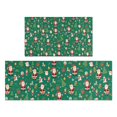 thumbnail image 1 of Green Christmas Santa and Icon Pattern Kitchen Rugs Sets Of 2,Anti Fatigue Kitchen Mat Rugs Non Slip Washable,Decorative Kitchen Floor Mats for Kitchen,Sink,Laundry,17"x30"+17"x47", 1 of 7
