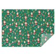 thumbnail image 1 of Green Christmas Santa and Icon Pattern Rectangle Tablecloth 60"x84",Waterproof Polyester Rectangle Table Cloth, Wipeable Spillproof Polyester Tablecloth for Dining, Camping, Indoor and Outdoor, 1 of 5