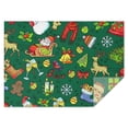 thumbnail image 1 of Green Christmas Santa and Snowman Pattern Rectangle Tablecloth 60"x84",Waterproof Polyester Rectangle Table Cloth, Wipeable Spillproof Polyester Tablecloth for Dining, Camping, Indoor and Outdoor, 1 of 5