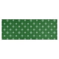 thumbnail image 1 of Green Christmas Snowflake Pattern Kitchen Rug Mat,Kitchen Runner Rugs Non Skid Washable,Decorative Kitchen Floor Mats for Kitchen,Sink,Laundry,17"X47", 1 of 5
