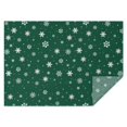 thumbnail image 1 of Green Christmas Snowflake Pattern Rectangle Tablecloth 60"x84",Waterproof Polyester Rectangle Table Cloth, Wipeable Spillproof Polyester Tablecloth for Dining, Camping, Indoor and Outdoor, 1 of 5
