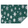 thumbnail image 1 of Green Christmas Snowflake Pattern Rectangle Tablecloth 60"x84",Waterproof Polyester Rectangle Table Cloth, Wipeable Spillproof Polyester Tablecloth for Dining, Camping, Indoor and Outdoor, 1 of 5