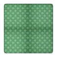 thumbnail image 1 of Green Christmas Snowflake Pattern Square Fitted Tablecloth with Elastic Edge,Square Table Cover,Washable Elastic Table Cover for Home Kitchen Party Decor 36"x36", 1 of 6