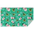 thumbnail image 1 of Green Christmas Snowman Pattern Rectangle Tablecloth 60"x102",Waterproof Polyester Rectangle Table Cloth, Wipeable Spillproof Polyester Tablecloth for Dining, Camping, Indoor and Outdoor, 1 of 6