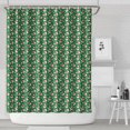 thumbnail image 1 of Green Christmas Snowman Pattern Shower Curtain 72"x84" ,Bathroom Decorative Shower Curtains Set with 12 Hooks,Modern Waterproof Washable Shower Curtain, 1 of 6