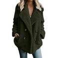 Green Christmas Solid Color Coat, Cashmere Christmas Winter Warm Coat