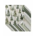 thumbnail image 1 of Green Christmas Tree Cloth Napkins Set of 8, Watercolor Xmas Tree Rustic Washable Reusable Dinner Cocktail Napkin for Kitchen Party Wedding Banquet Holiday Baby Shower Table Decor, 1 of 7