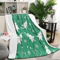 thumbnail image 1 of Green Christmas Tree Pattern Blanket,Comfortable Soft Flannel Throw Blanket,All Season,Warm Lightweight Blankets for Sofa Bed Couch Living Room Chair,50"x60", 1 of 4