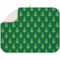 thumbnail image 1 of Green Christmas Tree Pattern Dish Drying Mat for Kitchen 1 Pack, Ultra Absorbent Microfiber Dishes Drainer Mats,18x24in(46x61cm), 1 of 4