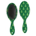 thumbnail image 1 of Green Christmas Tree Pattern Hair Brush,Girls Detangling Hair Brush,Glide Through Tangles with Ease for Wet & Dry Hair,8.8"X2.8", 1 of 7