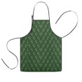 thumbnail image 1 of Green Christmas Tree Pattern Kids Aprons for Girls and Boys,Adjustable Neck Strap Toddler Aprons for Kids Cooking Baking, 1 of 7