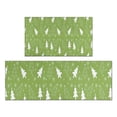 thumbnail image 1 of Green Christmas Tree Pattern Kitchen Rugs Sets Of 2,Anti Fatigue Kitchen Mat Rugs Non Slip Washable,Decorative Kitchen Floor Mats for Kitchen,Sink,Laundry,17"x30"+17"x47", 1 of 7