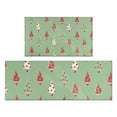 thumbnail image 1 of Green Christmas Tree Pattern Kitchen Rugs Sets Of 2,Anti Fatigue Kitchen Mat Rugs Non Slip Washable,Decorative Kitchen Floor Mats for Kitchen,Sink,Laundry,17"x30"+17"x47", 1 of 7