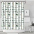 thumbnail image 1 of Green Christmas Tree Pattern Shower Curtain 84"x72" ,Bathroom Decorative Shower Curtains Set with 12 Hooks,Modern Waterproof Washable Shower Curtain, 1 of 6