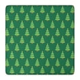 thumbnail image 1 of Green Christmas Tree Pattern Square Fitted Tablecloth with Elastic Edge,Square Table Cover,Washable Elastic Table Cover for Home Kitchen Party Decor 36"x36", 1 of 6