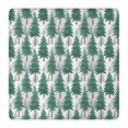 thumbnail image 1 of Green Christmas Tree Pattern Square Fitted Tablecloth with Elastic Edge,Square Table Cover,Washable Elastic Table Cover for Home Kitchen Party Decor 36"x36", 1 of 6