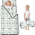 thumbnail image 1 of Green Christmas Tree Pattern Toddler Nap Mats for Kids Preschool,50"x20" Sleeping Mat Bag or Kids,Toddler Sleeping Bag,Toddler Nap Mat or Daycare, 1 of 6