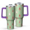 thumbnail image 1 of Green Christmas Tree Pattern Tumbler with Handle and Lid,40oz Double Wall Vacuum Insulated Tumbler,Cups Gift for Women and Men, 1 of 7