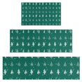 thumbnail image 1 of Green Christmas Tree and Snow Pattern Kitchen Rugs Sets Of 3,Kitchen Runner Rugs Non Skid Washable,Decorative Kitchen Floor Mats for Kitchen,Sink,Laundry,17"x30"+ 17"x47" + 17"x59", 1 of 6