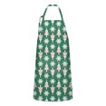 thumbnail image 1 of Green Christmas Tree and Snowflake Apron-Garden Aprons for Women with Pockets-Cotton Linen Waterproof Kitchen Cooking Gardening Aprons Adjustable for Kitchen,Cooking,BBQ and Salon 32"x27", 1 of 7