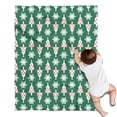 thumbnail image 1 of Green Christmas Tree and Snowflake Pattern Blanket,Comfortable Soft Flannel Throw Blanket,All Season,Warm Lightweight Blankets for Sofa Bed Couch Living Room Chair,30"x40", 1 of 4