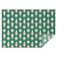 thumbnail image 1 of Green Christmas Tree and Snowflake Pattern Rectangle Tablecloth 60"x84",Waterproof Polyester Rectangle Table Cloth, Wipeable Spillproof Polyester Tablecloth for Dining, Camping, Indoor and Outdoor, 1 of 5
