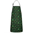 thumbnail image 1 of Green Christmas Tree and Star Pattern Apron-Garden Aprons for Women with Pockets-Cotton Linen Waterproof Kitchen Cooking Gardening Aprons Adjustable for Kitchen,Cooking,BBQ and Salon 33"x27", 1 of 7