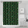 thumbnail image 1 of Green Christmas Tree and Star Pattern Shower Curtain 72"x72" ,Bathroom Decorative Shower Curtains Set with 12 Hooks,Modern Waterproof Washable Shower Curtain, 1 of 6