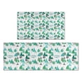 thumbnail image 1 of Green Christmas Tree and Text Pattern Kitchen Rugs Sets Of 2,Anti Fatigue Kitchen Mat Rugs Non Slip Washable,Decorative Kitchen Floor Mats for Kitchen,Sink,Laundry,17"x30"+17"x47", 1 of 7