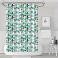 thumbnail image 1 of Green Christmas Tree and Text Pattern Shower Curtain 72"x72" ,Bathroom Decorative Shower Curtains Set with 12 Hooks,Modern Waterproof Washable Shower Curtain, 1 of 6