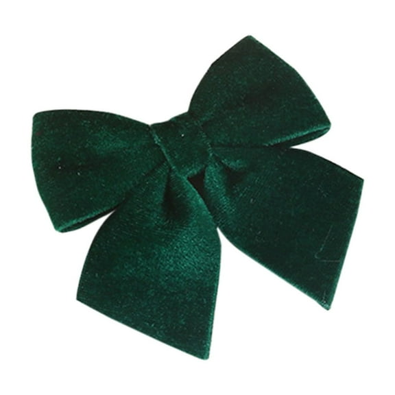 Green Christmas Tree Topper Bow For Holiday Parties Indoor Outdoor Home Decorations Set Of 3 Green 4X4Inch