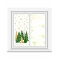 thumbnail image 1 of Green Christmas Tree Window Privacy Film Stained Glass Window Film Decorative Windows Cover Static Windows Cling for Glass Door Golden Xmas Tree Winter Snowflake Stickers for Bathroom 17.7"x39.3", 1 of 7