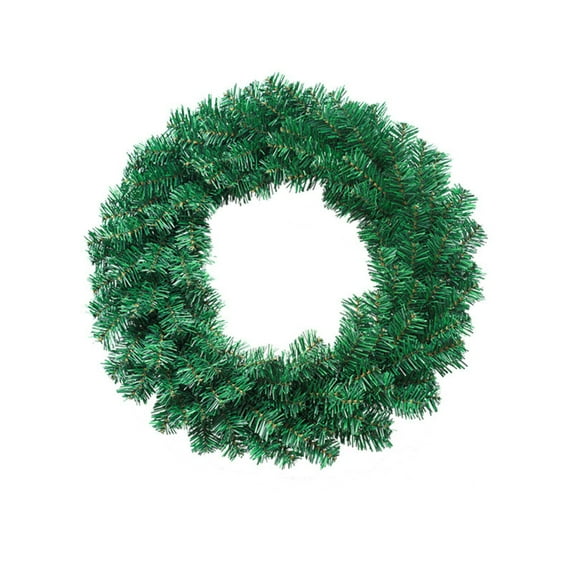 Green Christmas Wreath for Front Door 12 Inch DIY Plain Wreath Artificial Pine Xmas Wreath Base for Making Decorations Outdoor Indoor Wall Hanging Christmas Decor