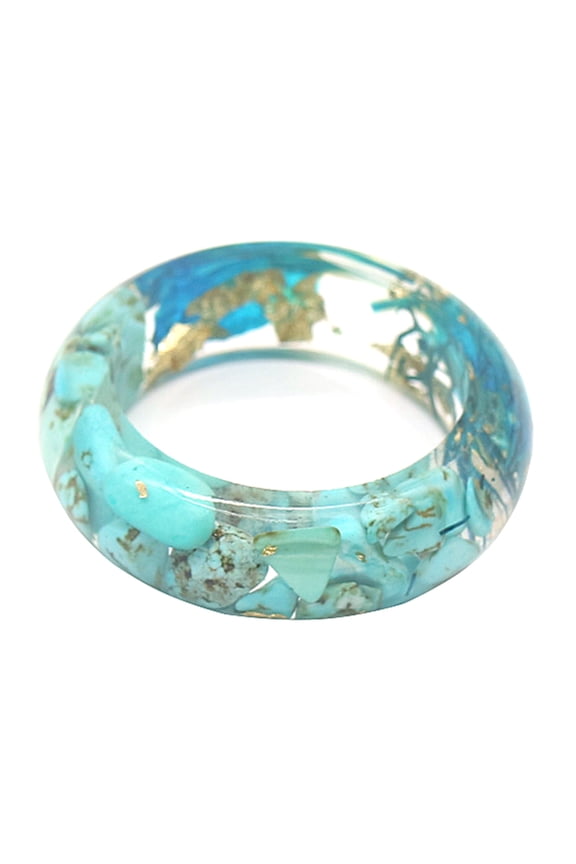 Green & Clear Floral Band