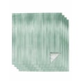 thumbnail image 1 of Green Cloth Napkins Set of 4 Reusable Dinner Napkins, Modern Abstract Art Ombre Striped Cocktail Napkin Washable Table Napkins for Wedding/Holiday Party/Baby Shower 20"x20", 1 of 7
