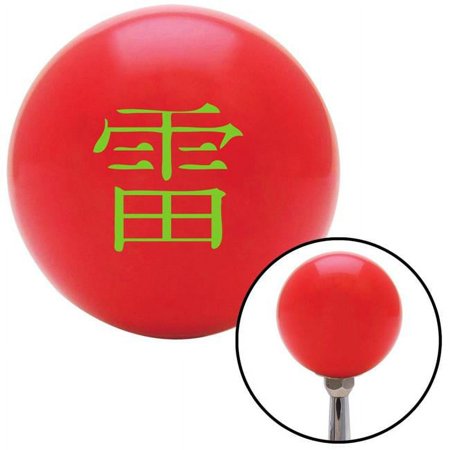 Green Cloud Symbol Red Shift Knob with M16 x 1.5 Insert Shifter Auto Manual Custom