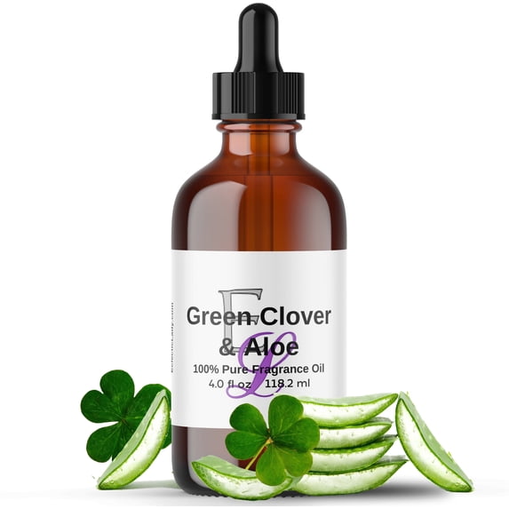 Green Clover And Aloe Fragrance Oil by Eclectic Lady, 4 oz, Premium Grade Fragrance Oil