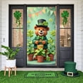 thumbnail image 1 of Green Clover Home Banner Black Plaid Plaid Backdrop Rustic Wooden Sweet Home Lettering Clover Display for Home Decoration St. Patrick's Day Living Room, 1 of 9