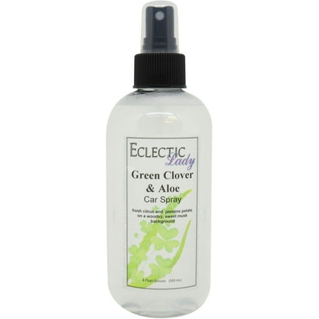 Green Clover and Aloe Car Spray, 4 ounces