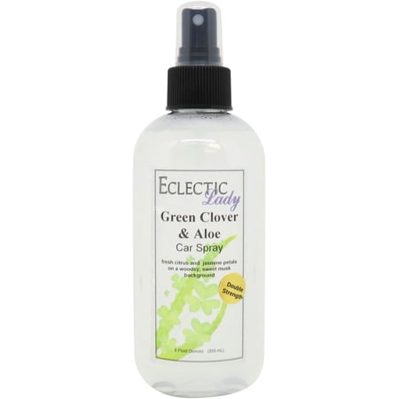 Green Clover and Aloe Car Spray (Double Strength), 8 ounces